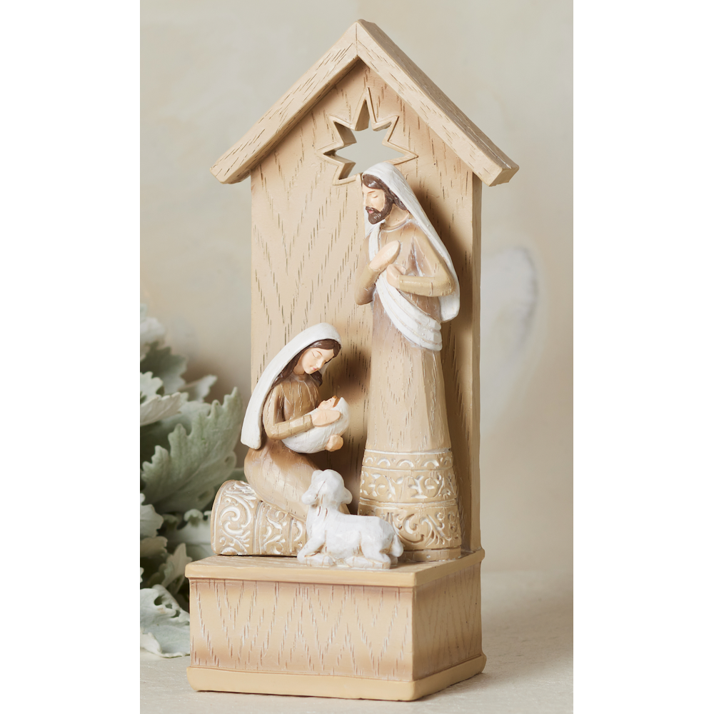 Sleep in Heavenly Peace Music Box Nativity, , large