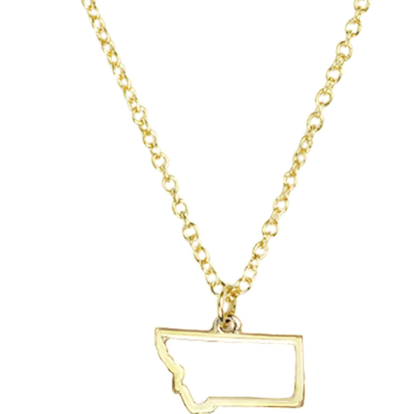Montana State Necklace, , large