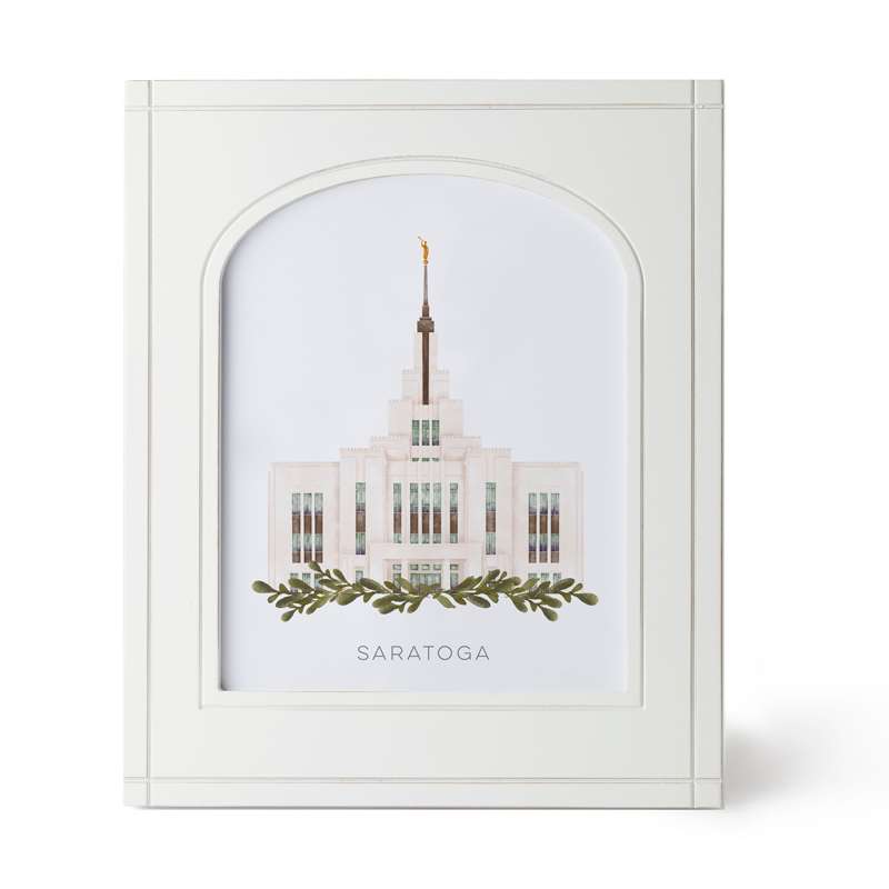 Saratoga Utah Temple (11x13 Framed Art)