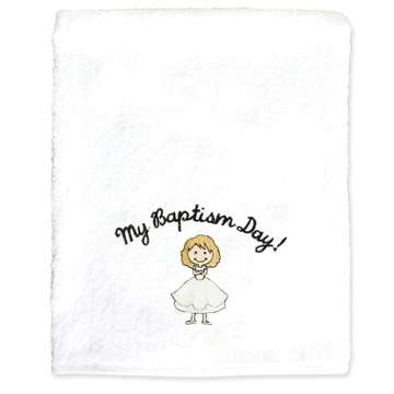 My Baptism Day Towel - Blonde Hair, , large image number 3