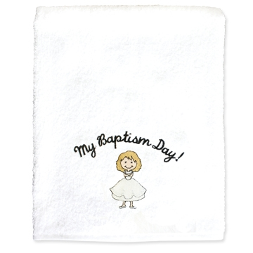 My Baptism Day Towel - Blonde Hair
