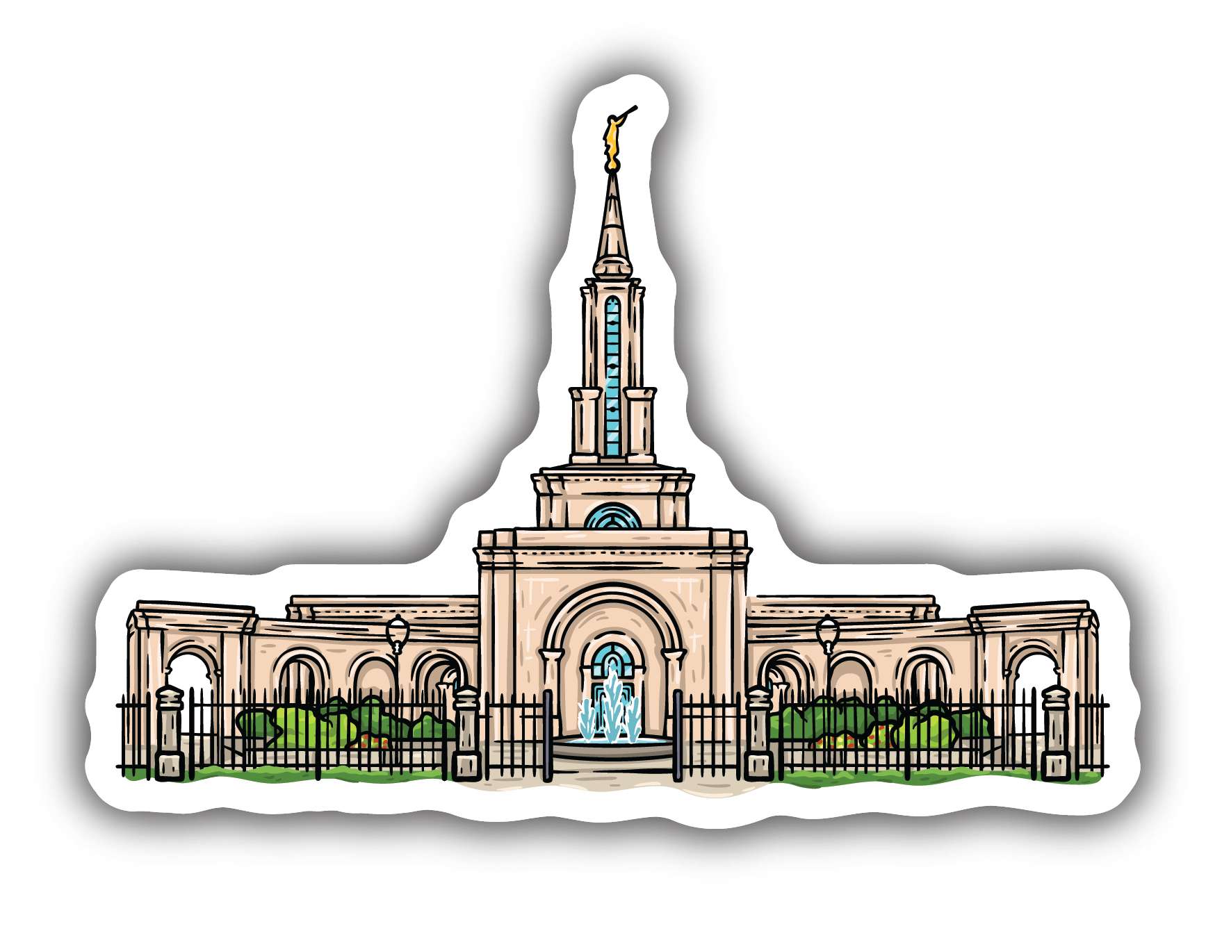 Sticker Sacramento Temple