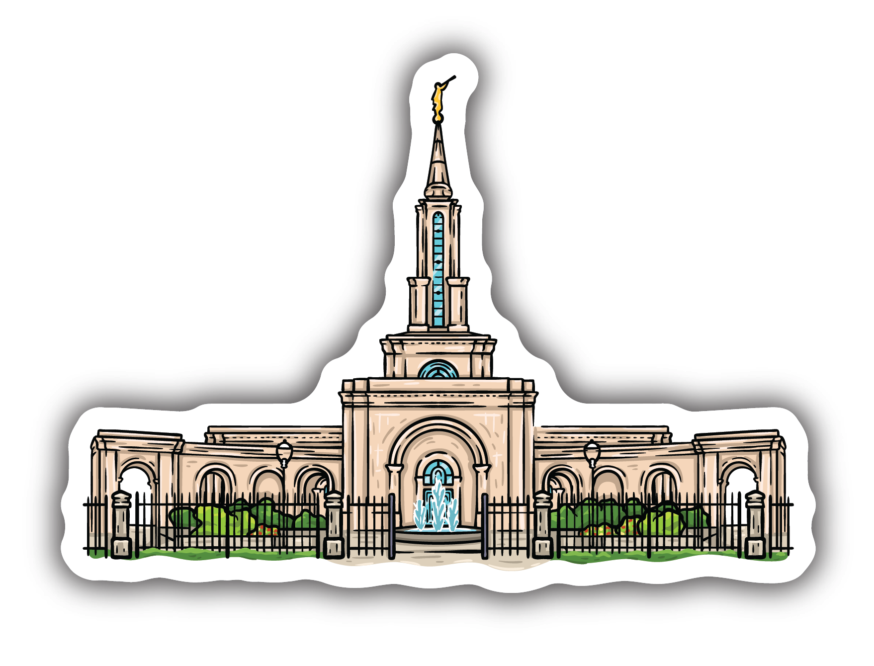 Sticker Sacramento Temple