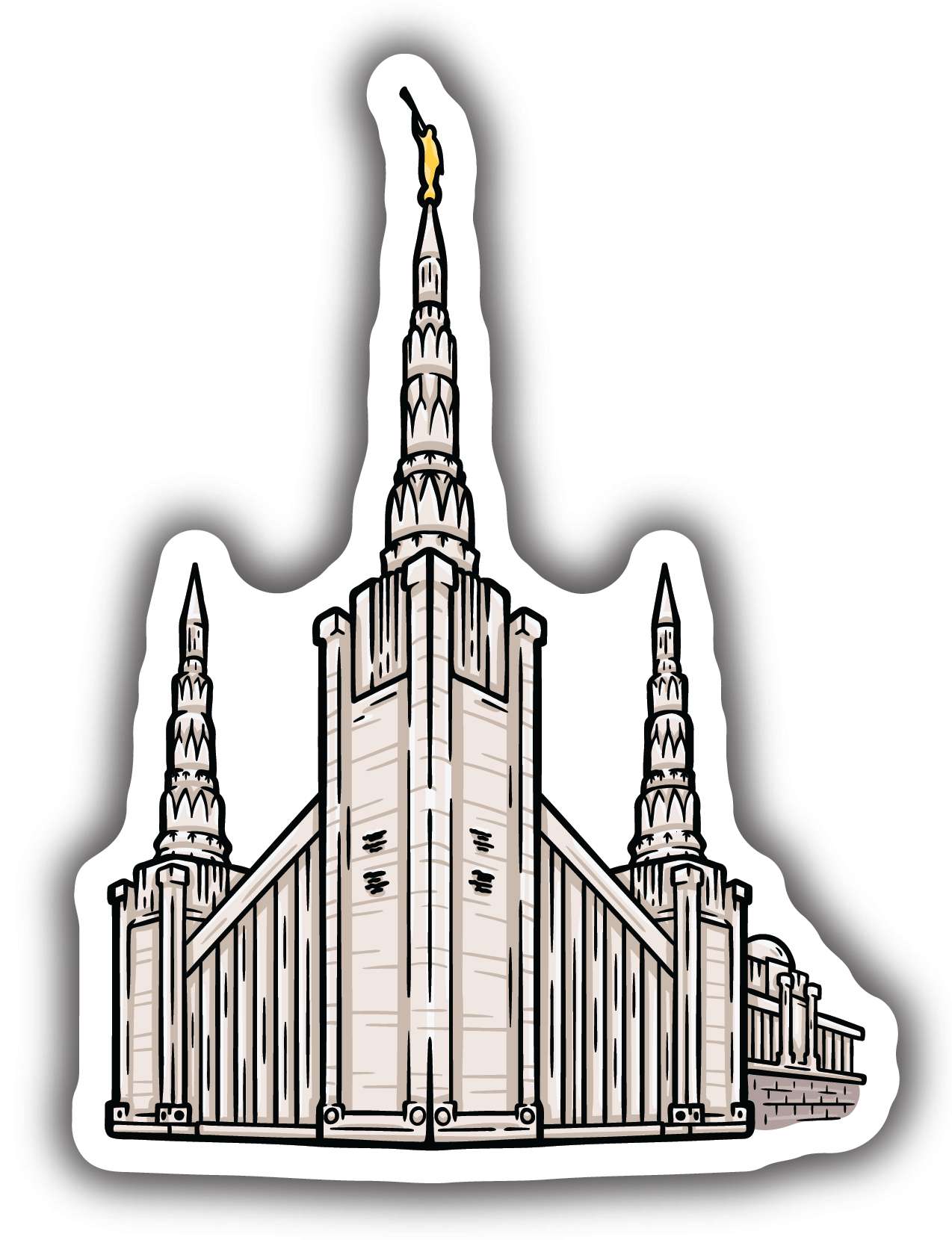Sticker Portland Temple, , large image number 0