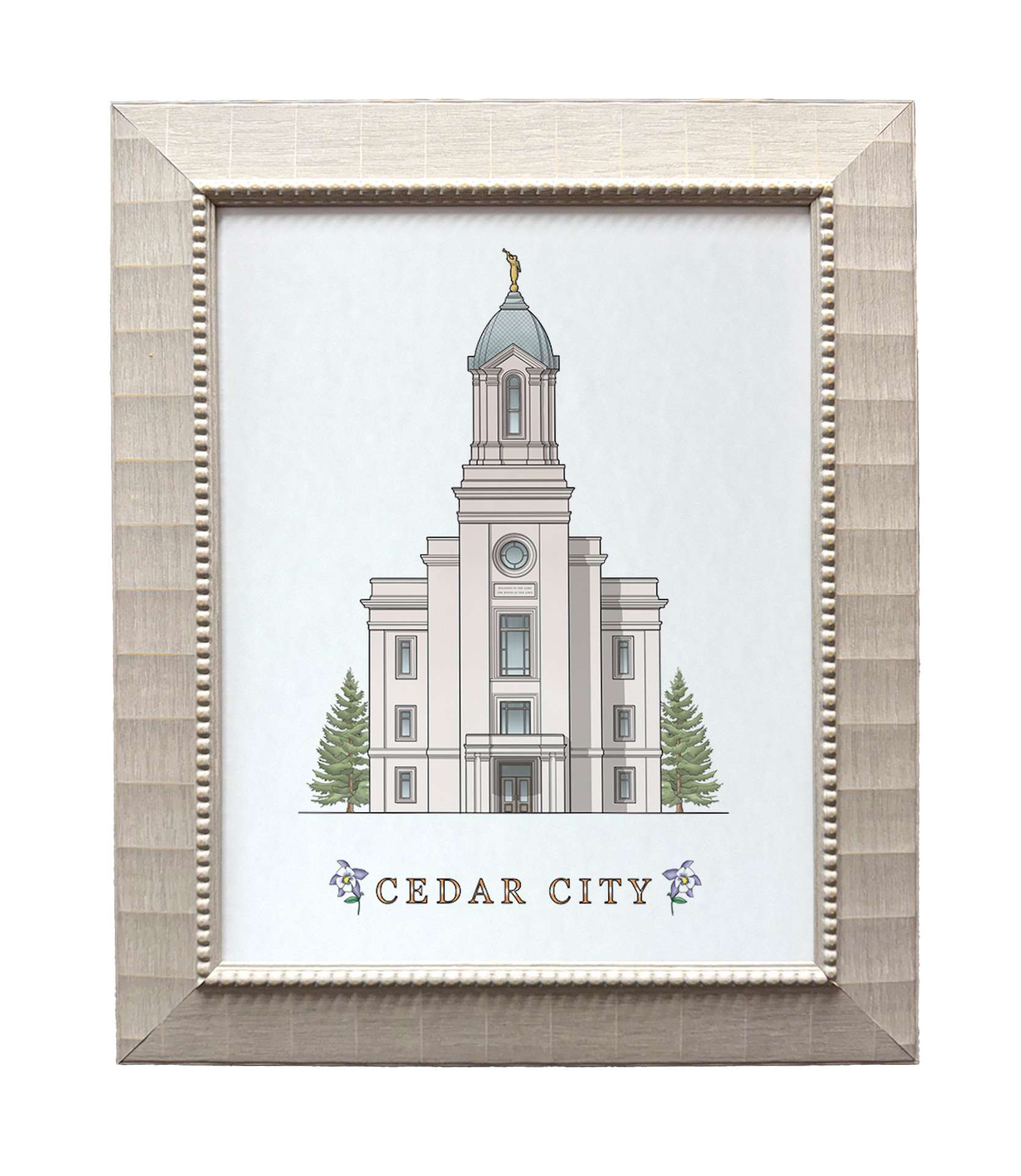 Cedar City Utah Temple (15x18 Framed Paper Print), , large image number 0