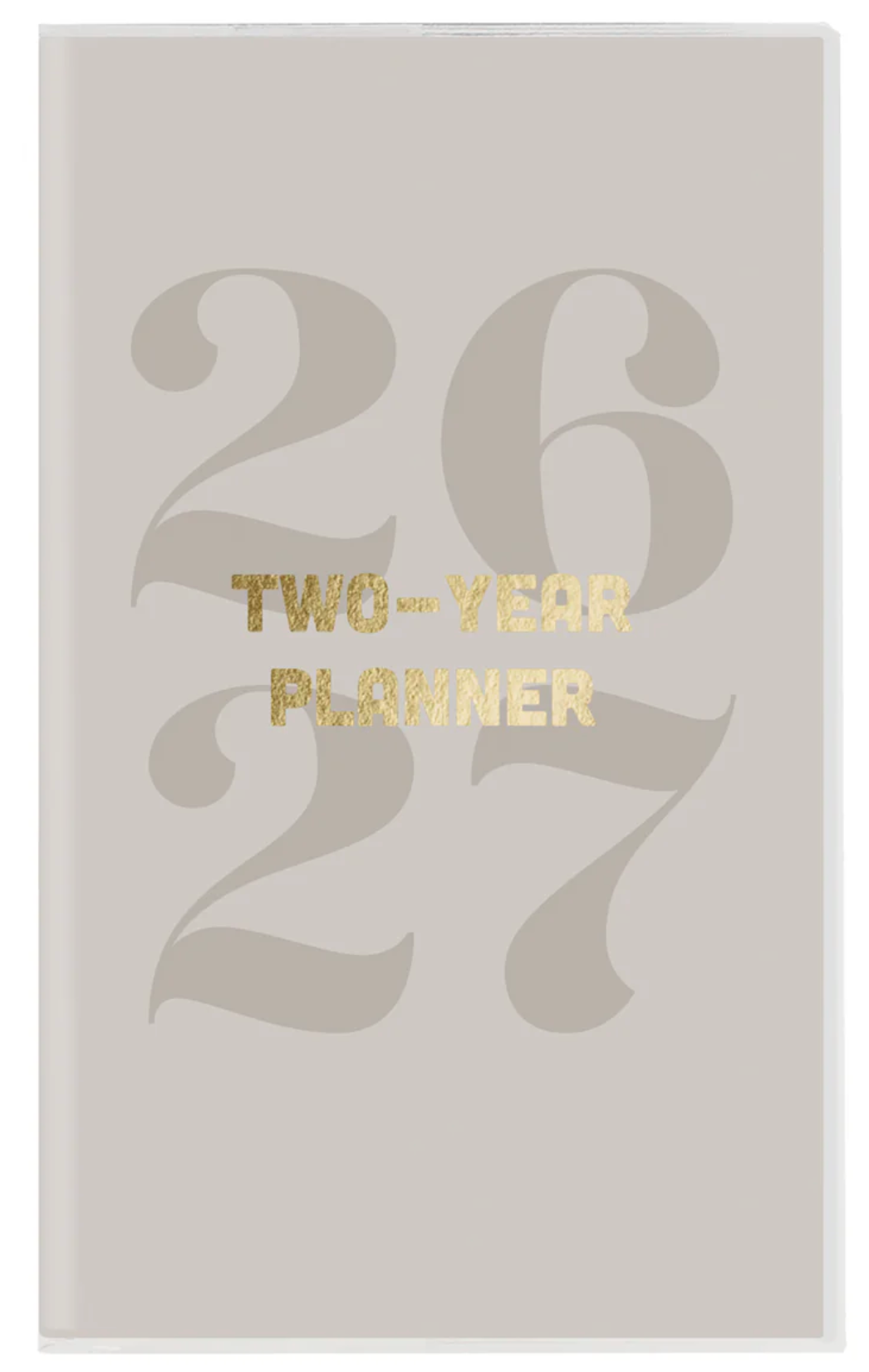 2026 Typographic 2-Year Pocket Planner