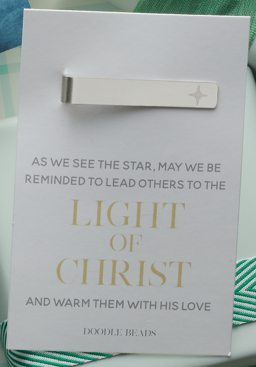 Light of Christ Star Tie Bar, , large