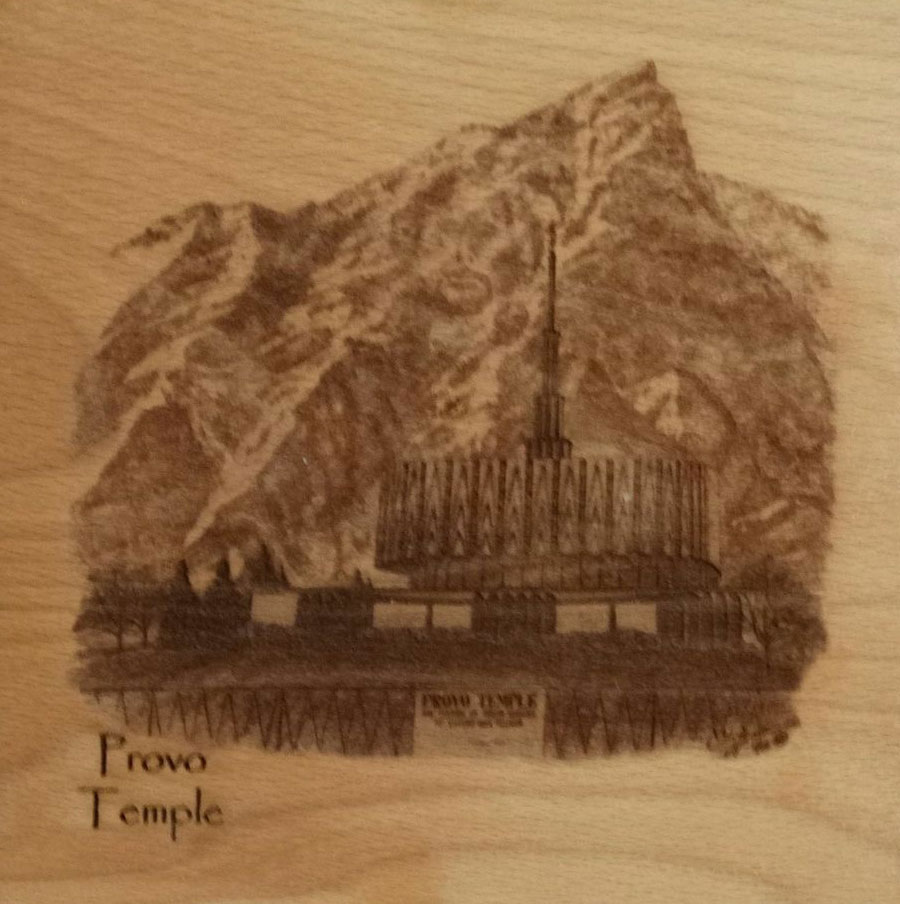 Provo Temple (6x6 Plaque)