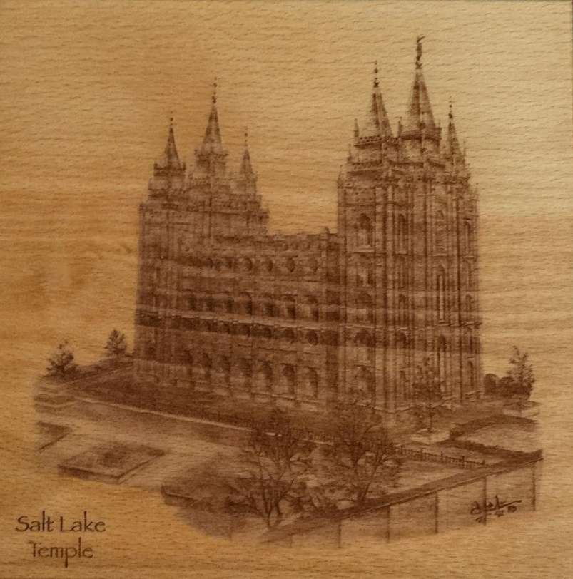 Salt Lake Temple (6x6 Plaque), , large image number 0