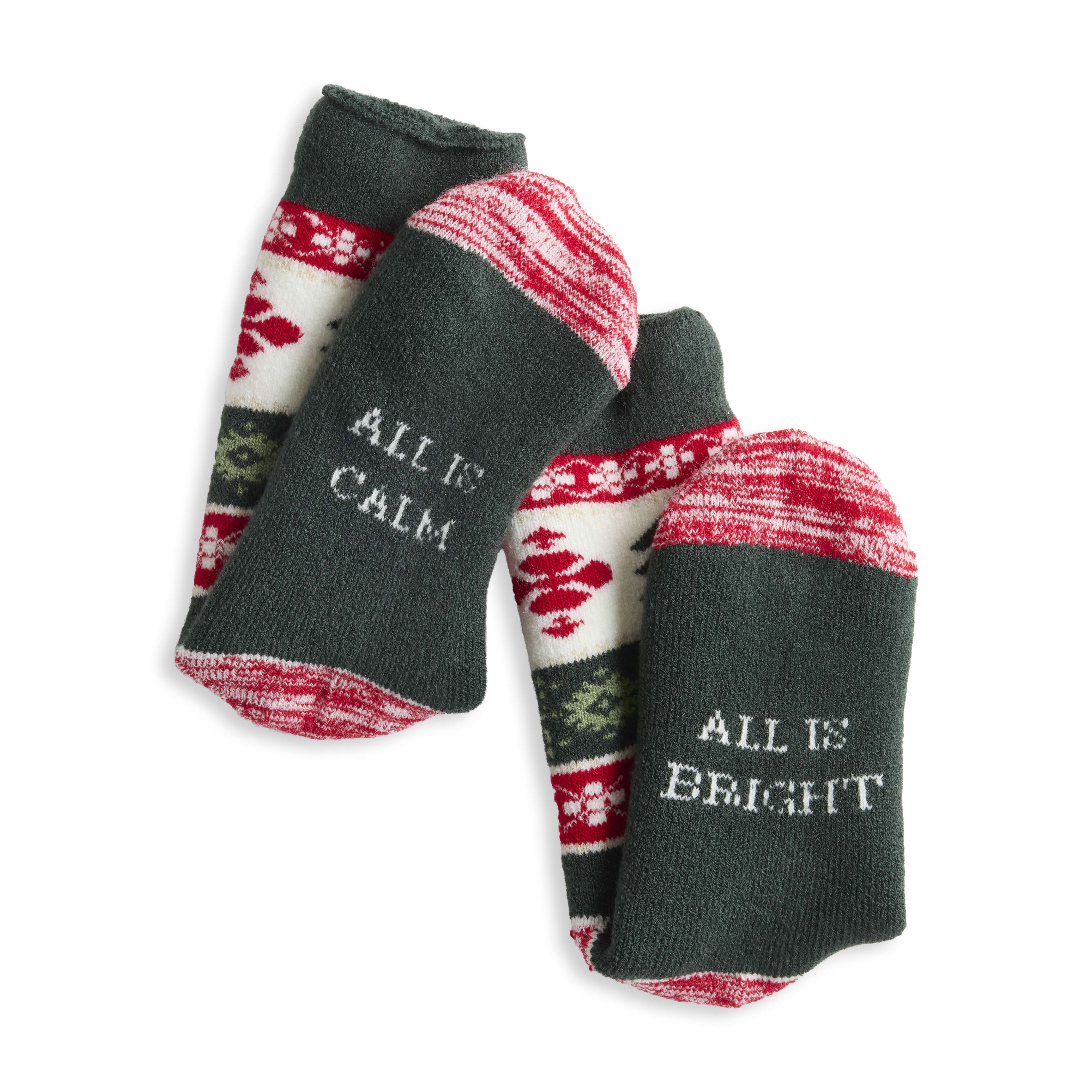 All is Calm Family Christmas Socks, , large