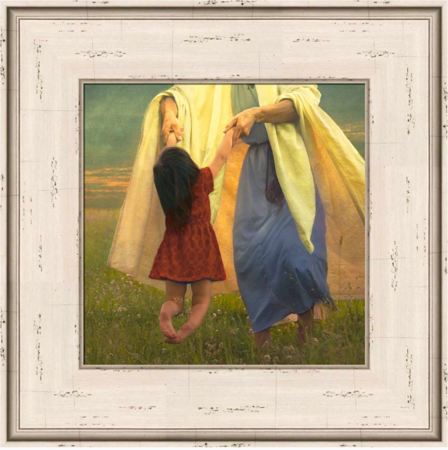 As a Little Child (14x14 Framed Art)