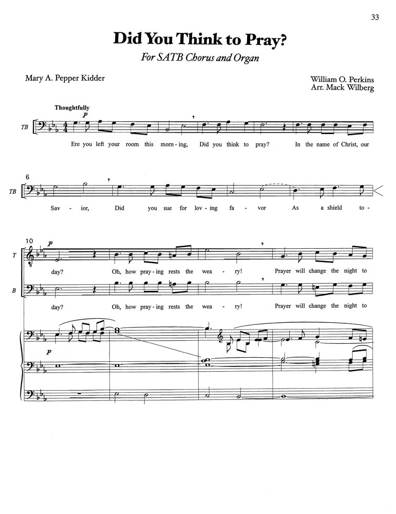 Did You Think to Pray