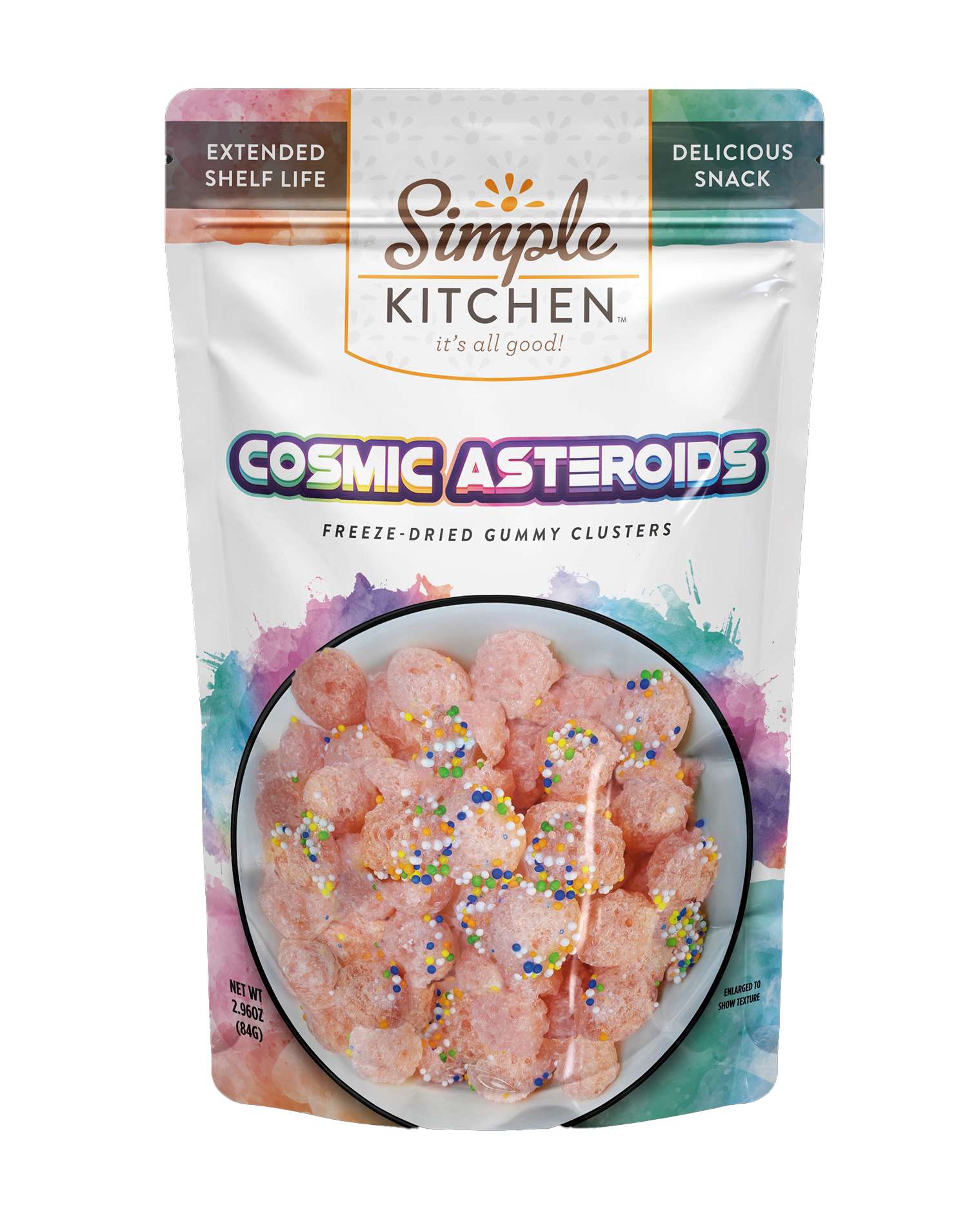 Simple Kitchen Cosmic Asteroids (Freeze-Dried Gummy Clusters) Single Pouch