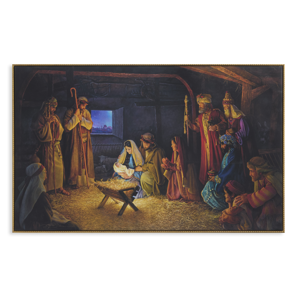 The Nativity (18.5x30.5 Floating Framed Canvas Wrap),  The Nativity (18.5x30.5 Floating Framed Canvas Wrap)