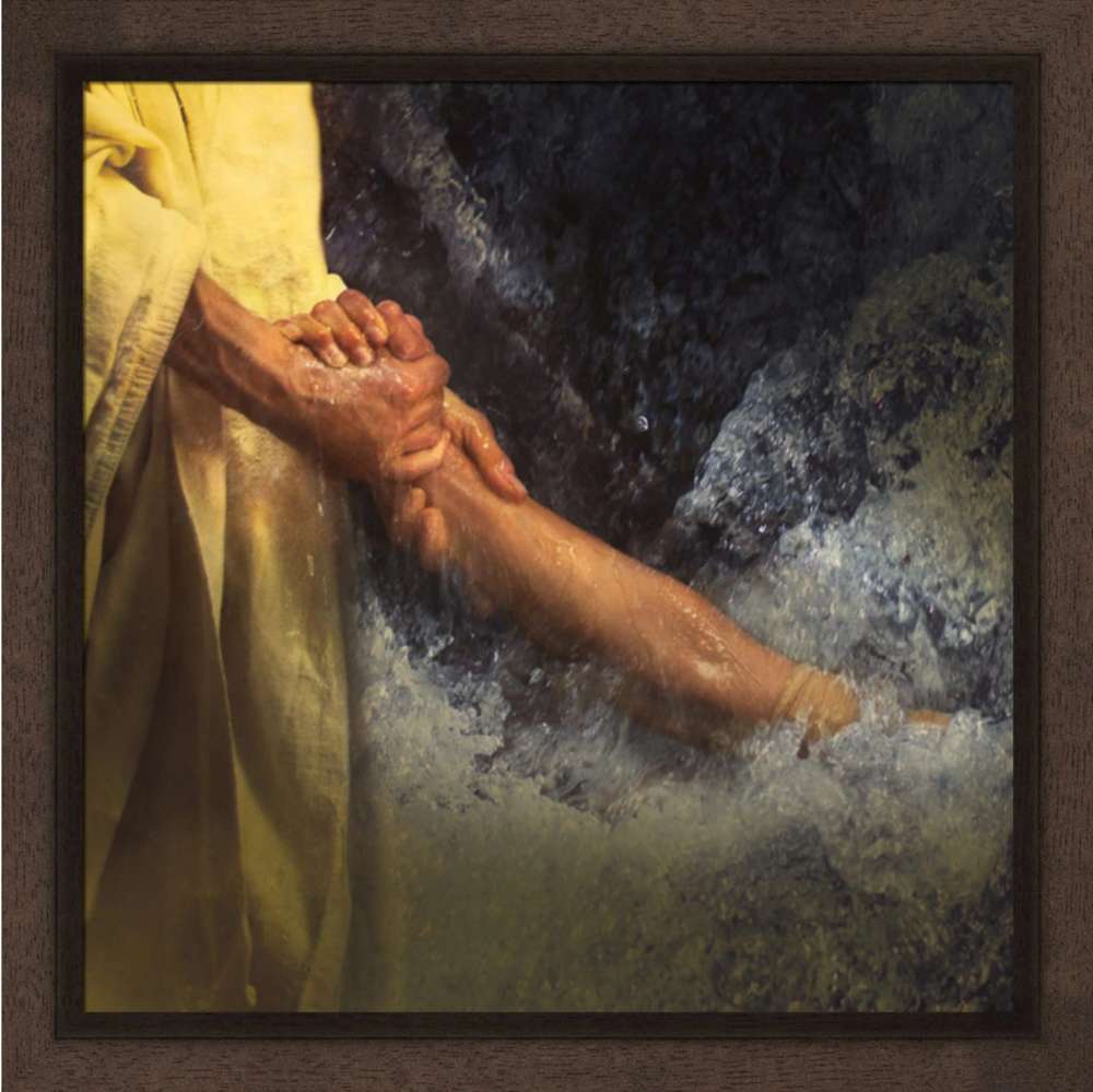 Lord Save Me (21x21 Framed Art)