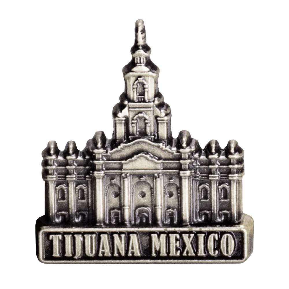 Tijuana Mexico Temple Pin Silver