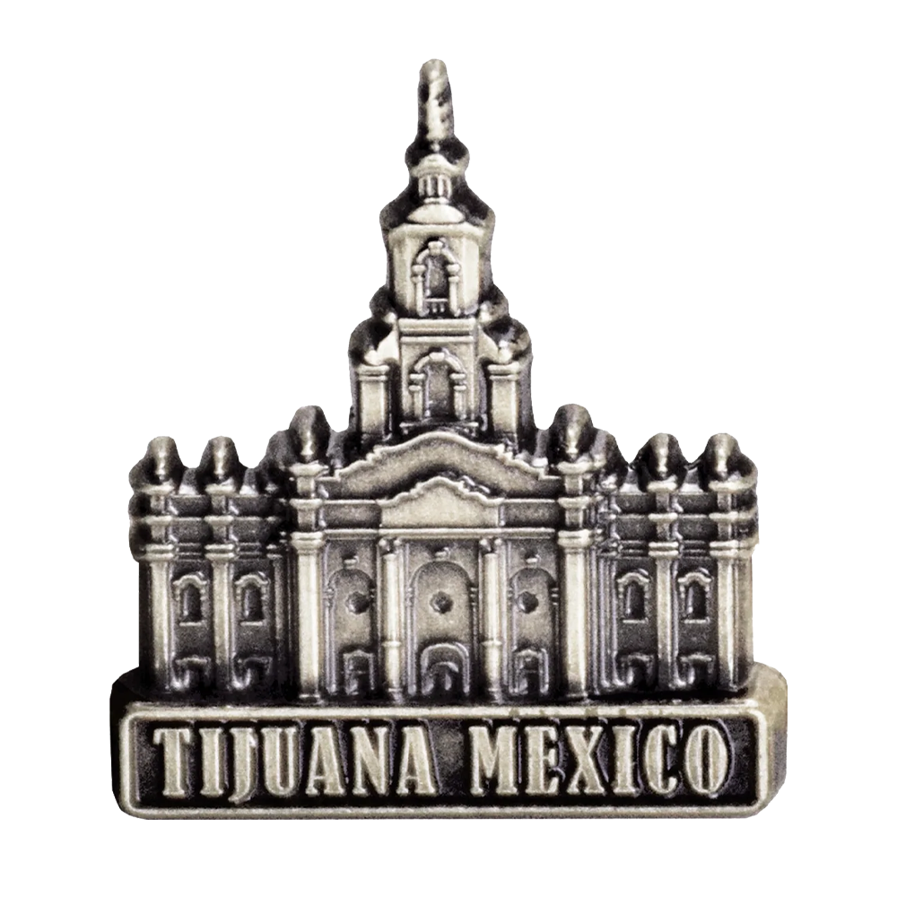 Tijuana Mexico Temple Pin Silver