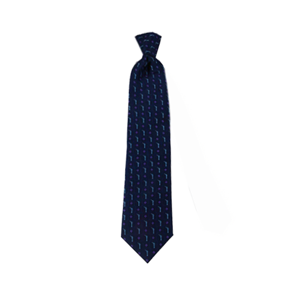 Boys' Navy Angel Moroni Zipper Necktie