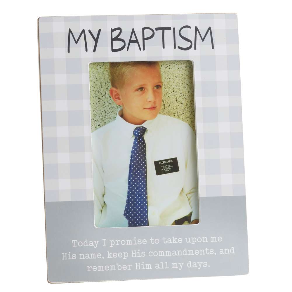 My Baptism Gingham Frame