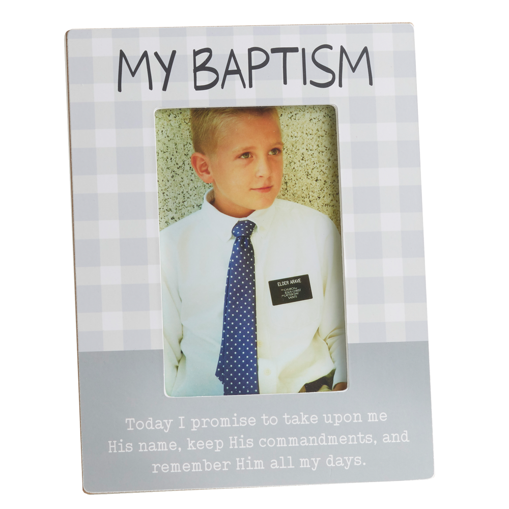 My Baptism Gingham Frame, , large image number 0