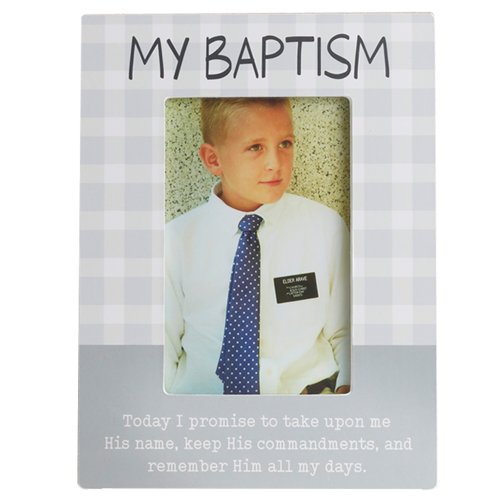 My Baptism Gingham Frame, , large image number 1