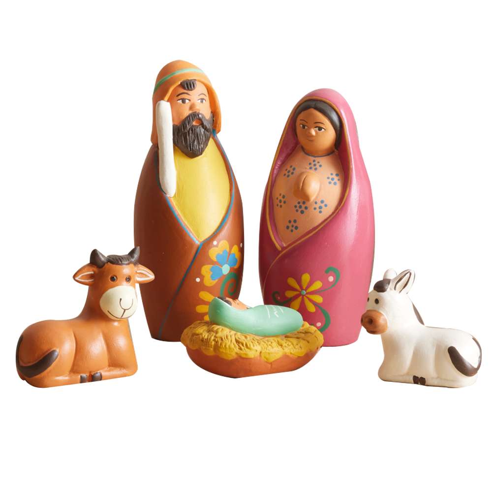 Peruvian Colorful Nativity Set, , large image number 0