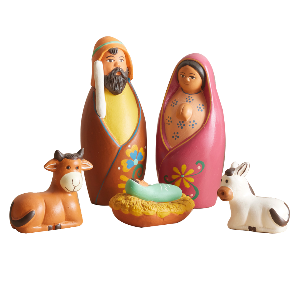 Peruvian Colorful Nativity Set, , large image number 0