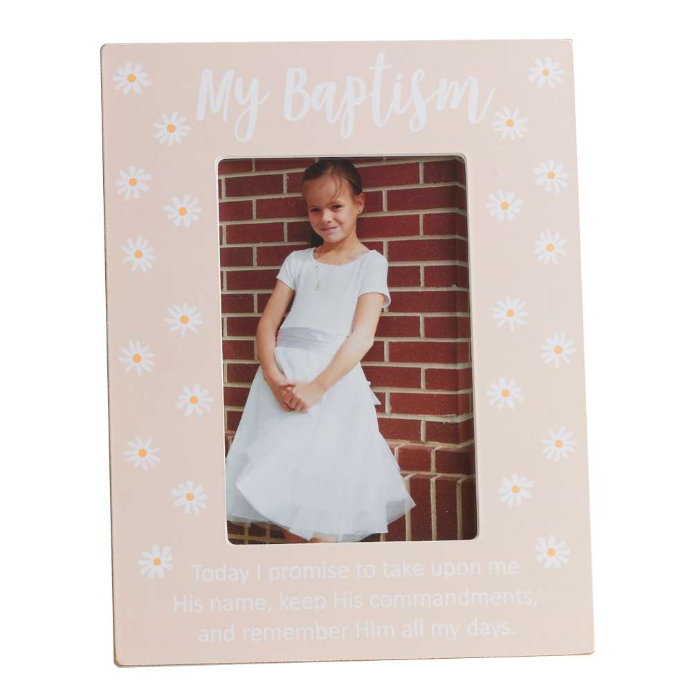 My Baptism Daisy Frame