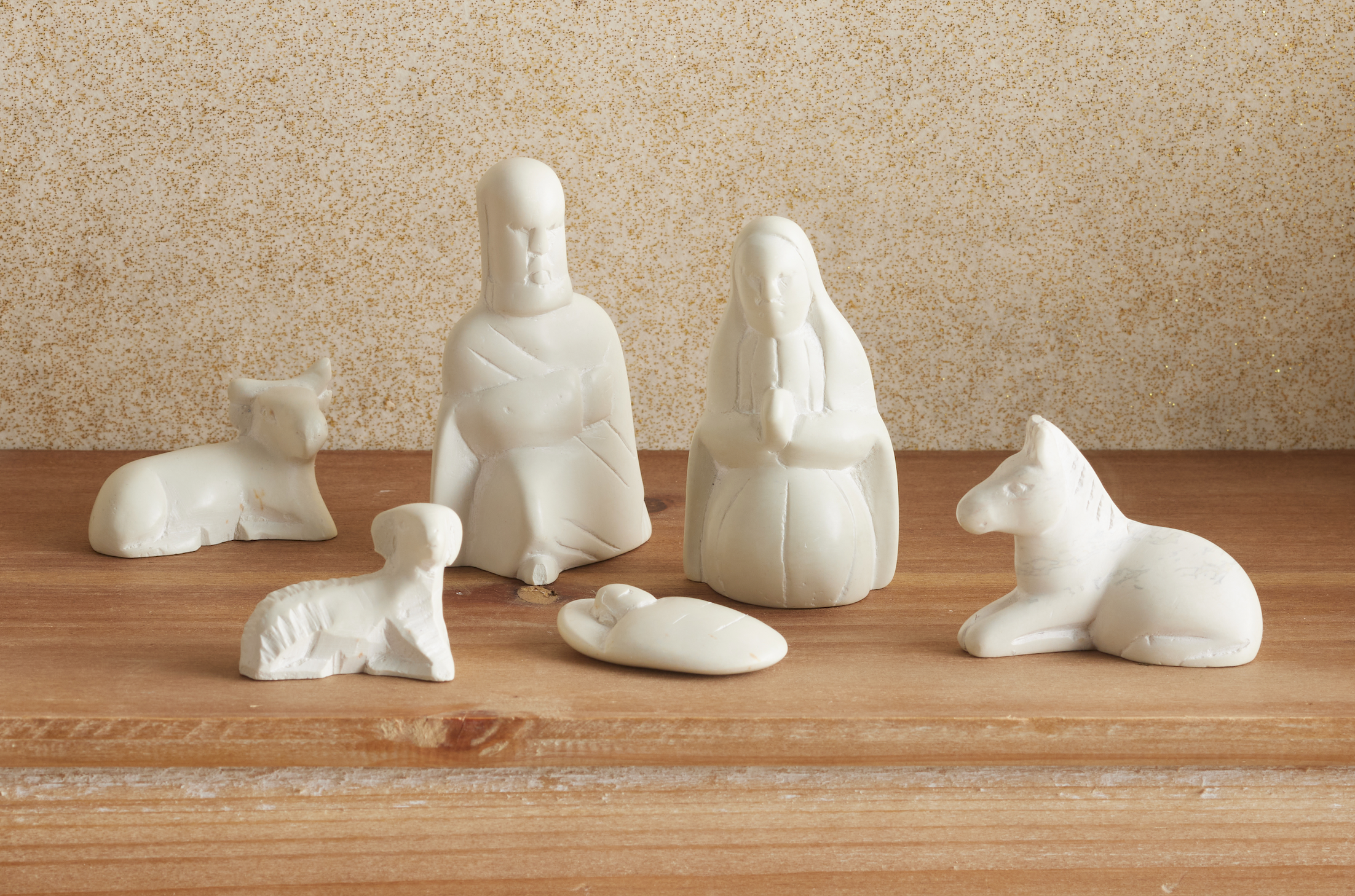 Kenyan Soapstone Nativity Animals, , large