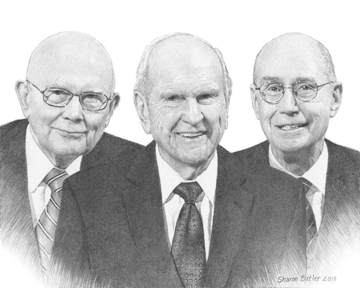 First Presidency Sketch 5x7 Print, , large image number 0