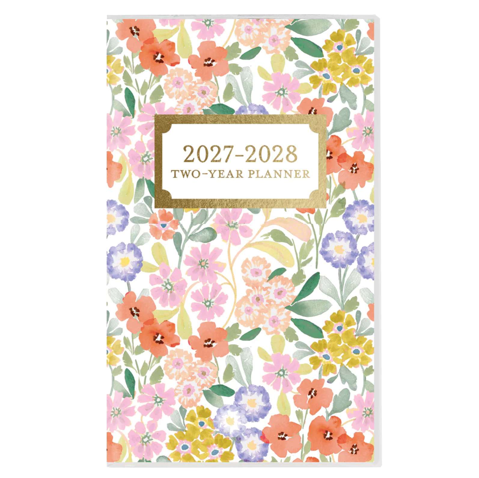 2027 Happy Floral 2-Year Pocket Planner