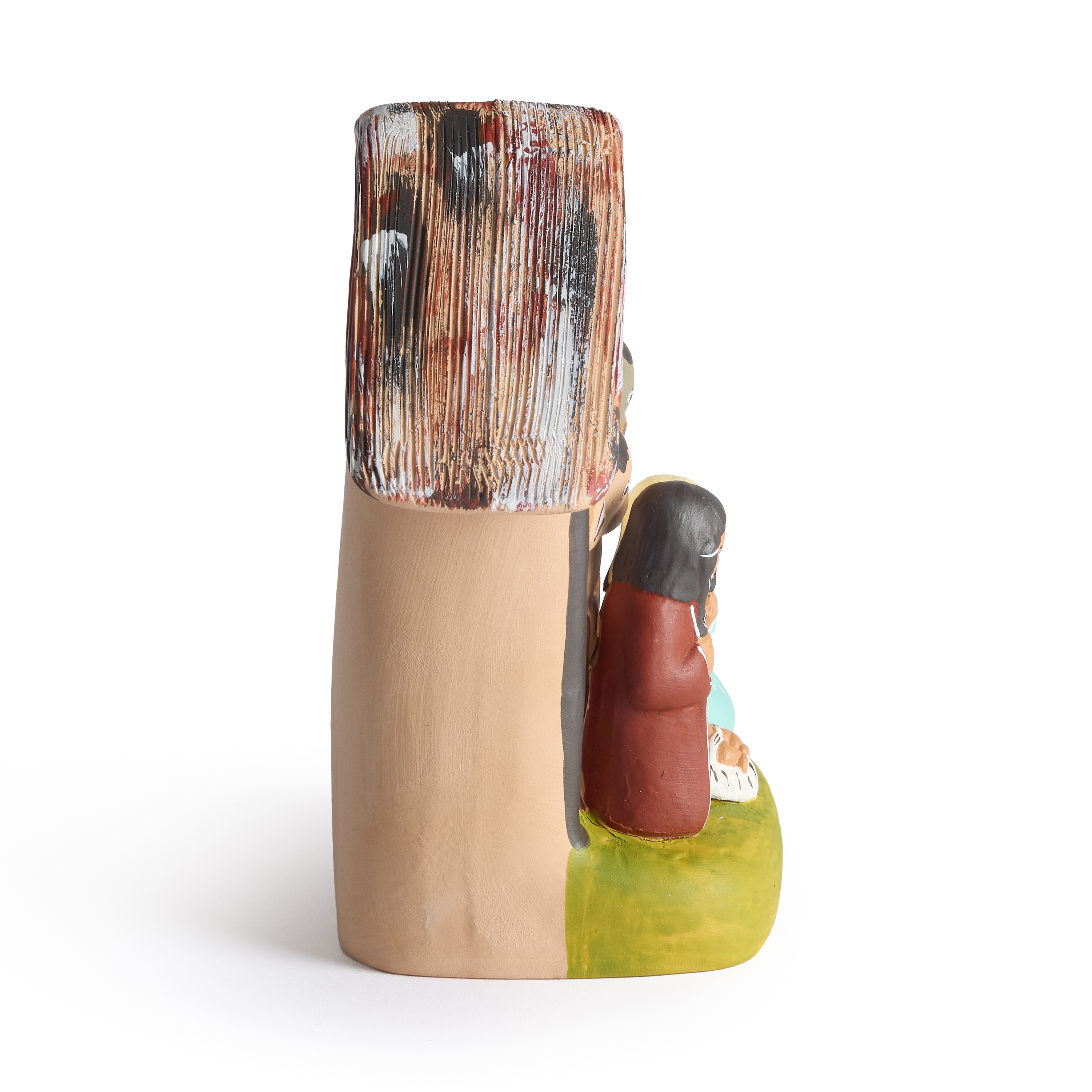 Peruvian Terracotta Holy Family Nativity, , large