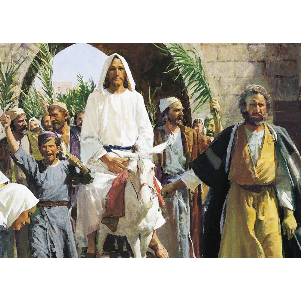 Triumphal Entry Palm Sunday - 5x7 Print