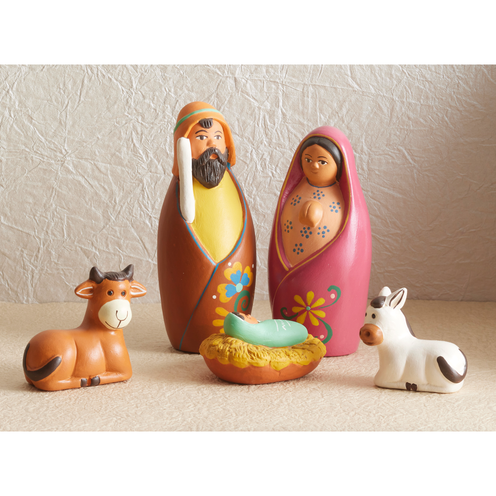 Peruvian Colorful Nativity Set, , large image number 1