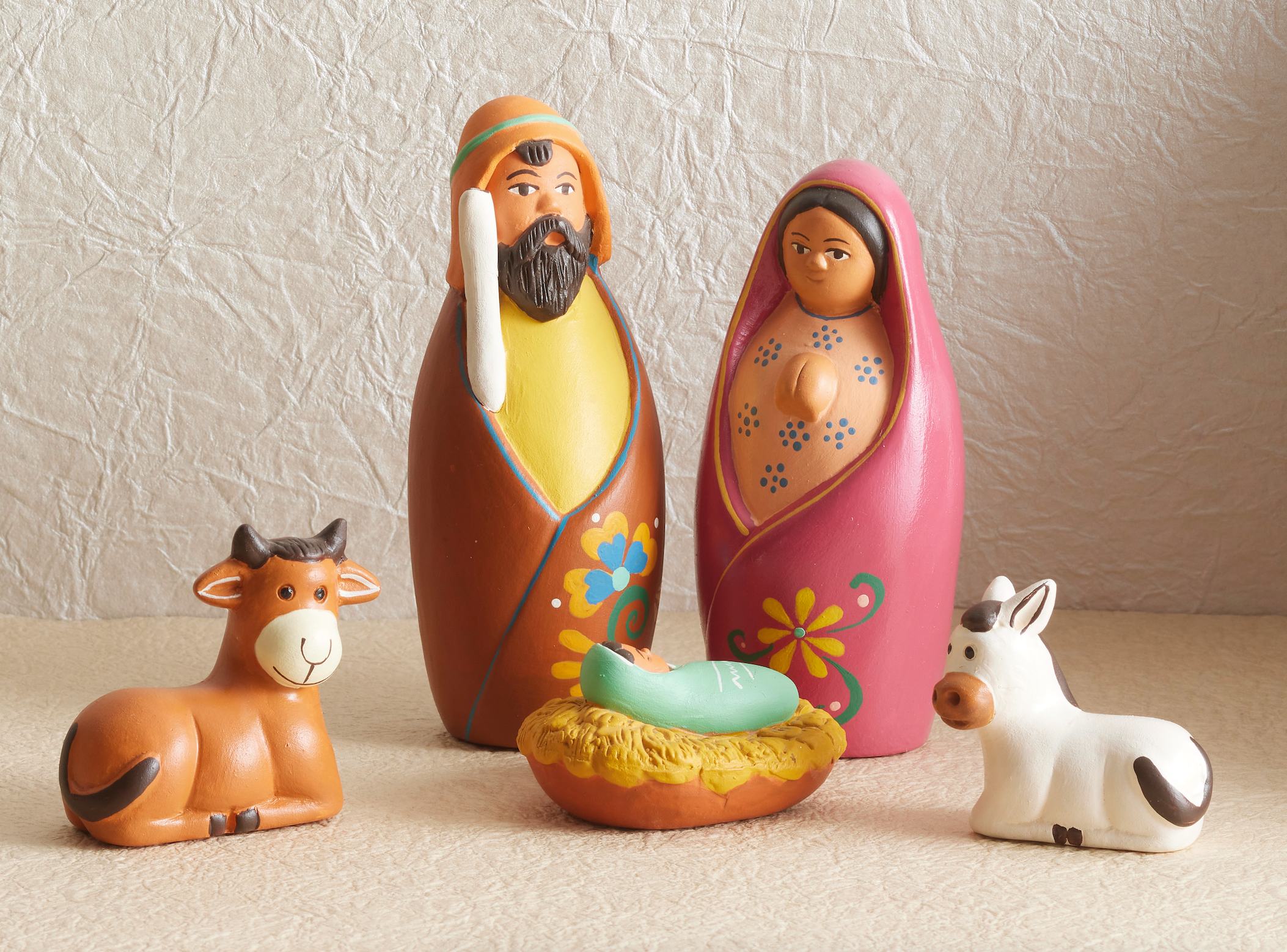 Peruvian Colorful Nativity Set, , large image number 1