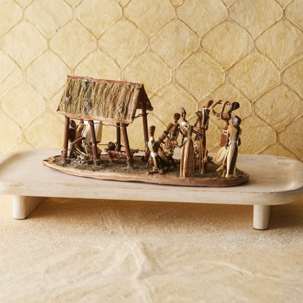 Kenyan Banana Fiber Nativity Scene, , large image number 2