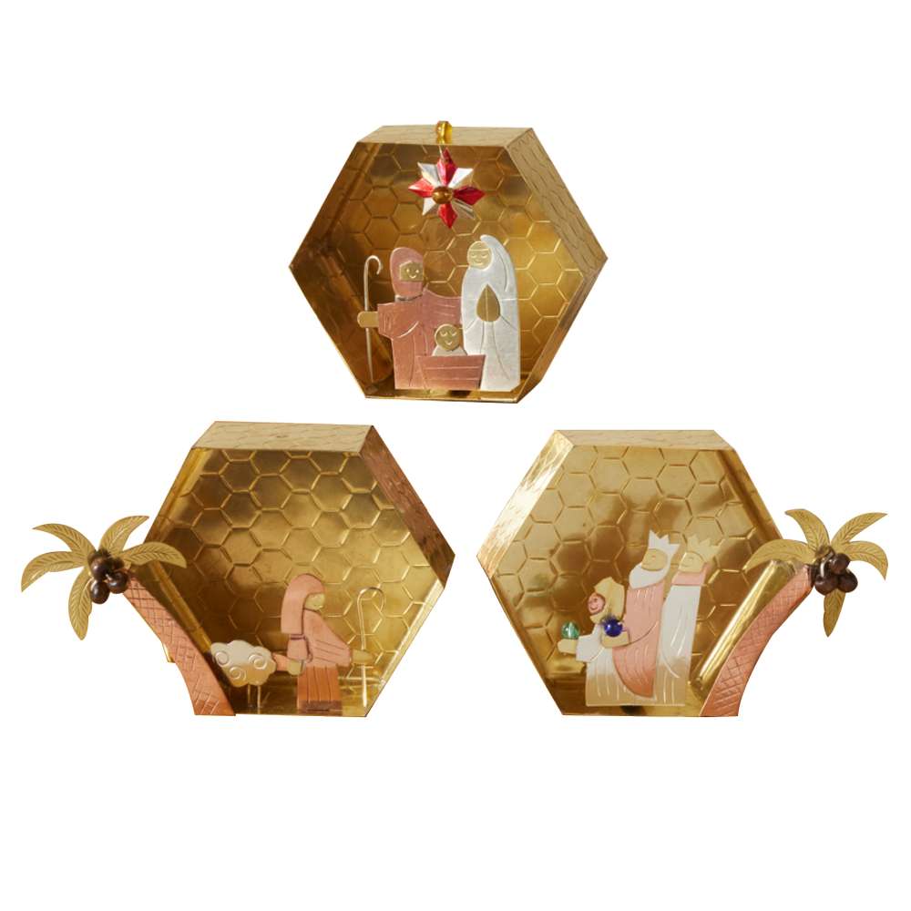 Thai Beehive Metal Nativity Scenes, , large image number 2