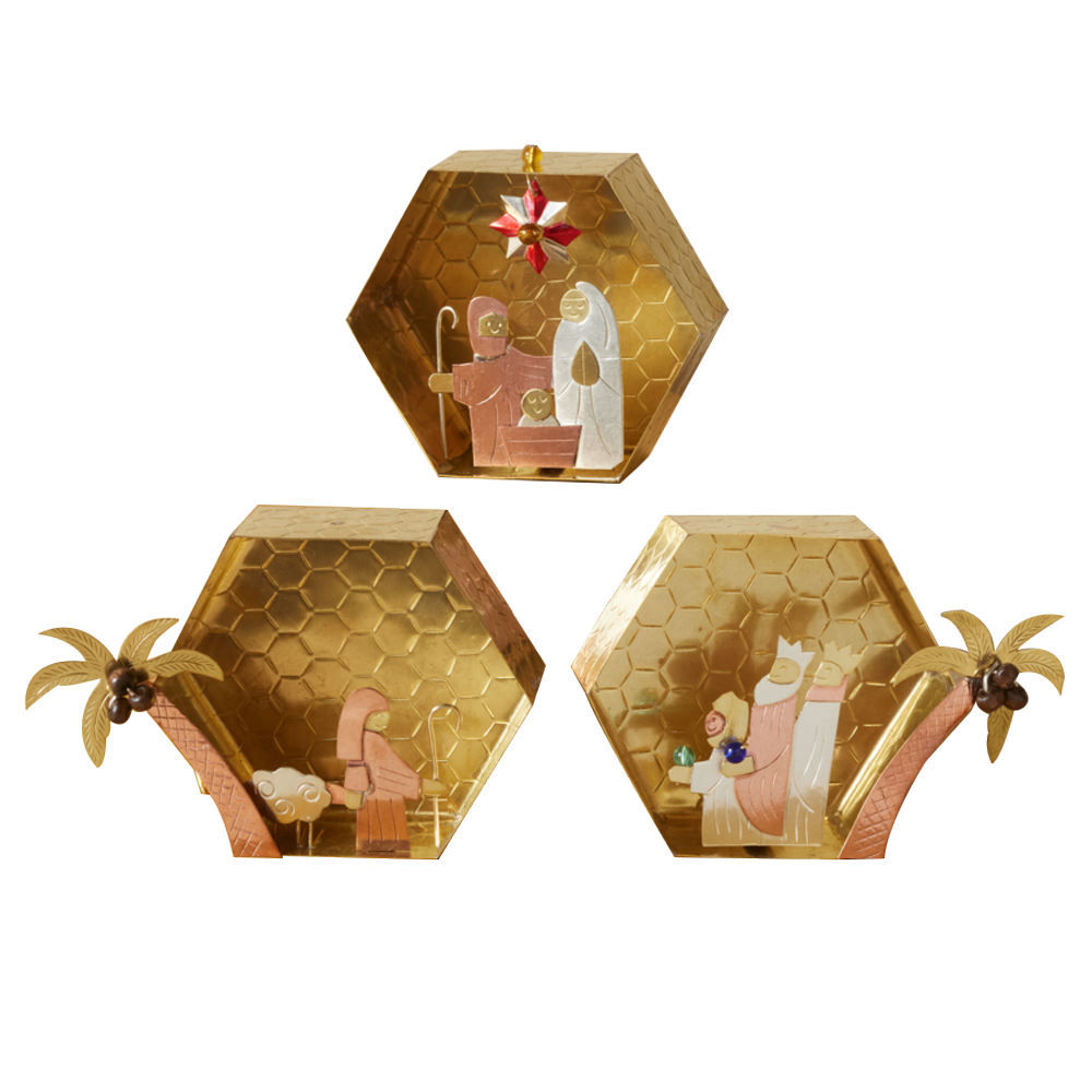 Thai Beehive Metal Nativity Scenes, , large image number 2