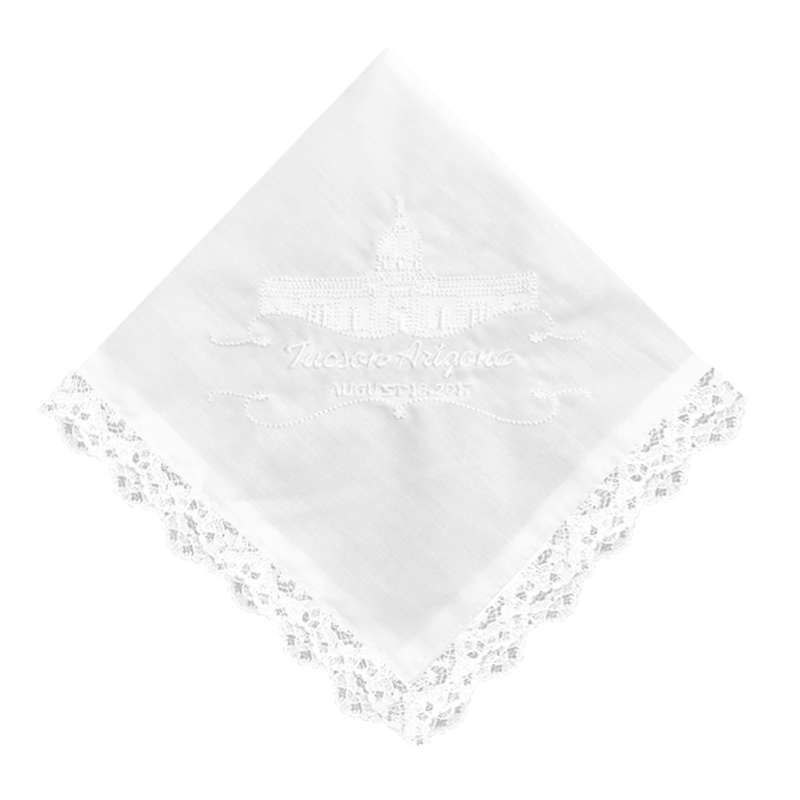 Tucson Arizona Temple Temple Handkerchief - Lace