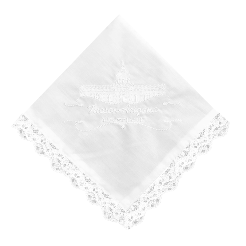Tucson Arizona Temple Lace Temple Handkerchief