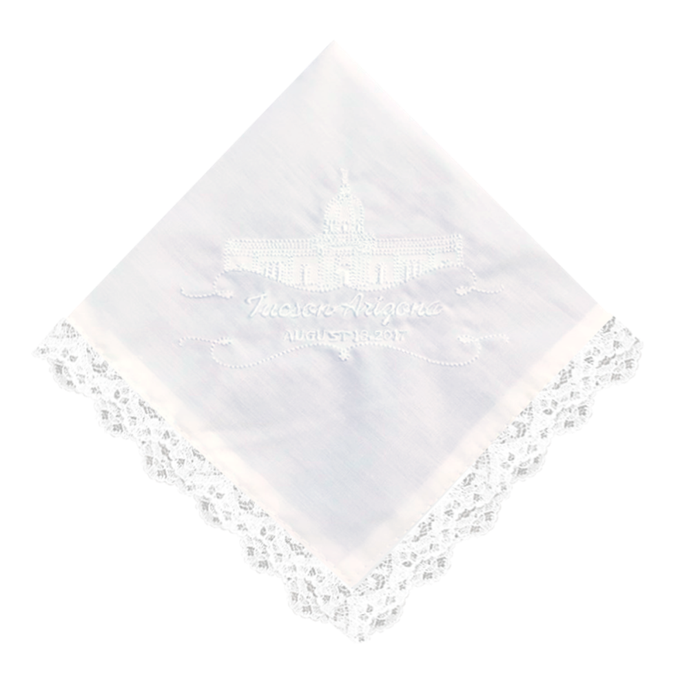 Tucson Temple Lace Temple Handkerchief,  Tucson Temple Lace Temple Handkerchief