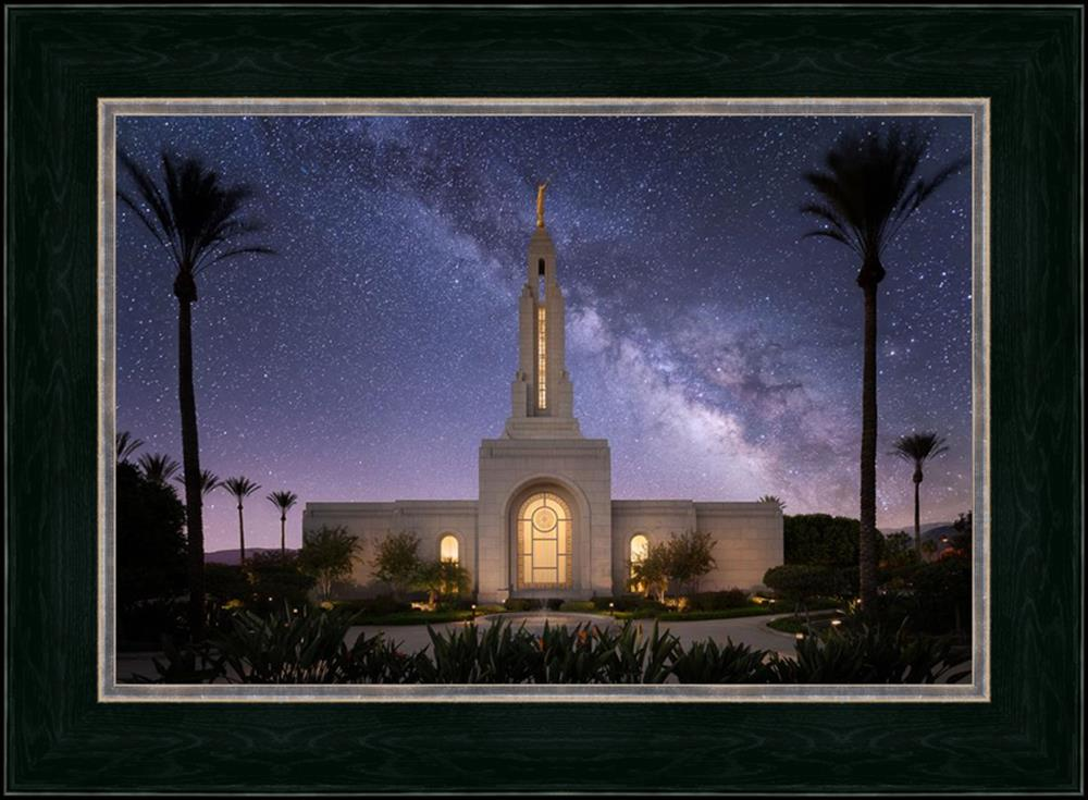 Celestial Temple Series: Redlands Temple (25x34 Framed Art), , large image number 0
