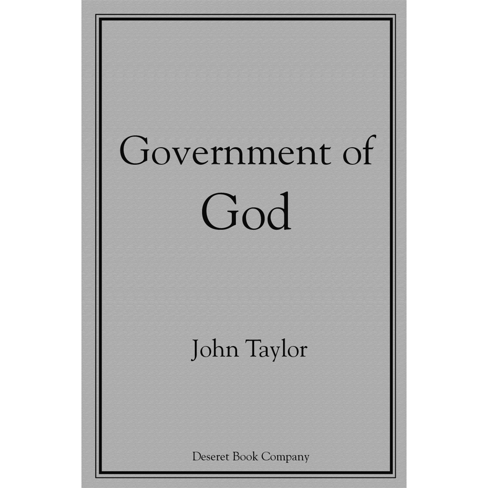 Government Of God