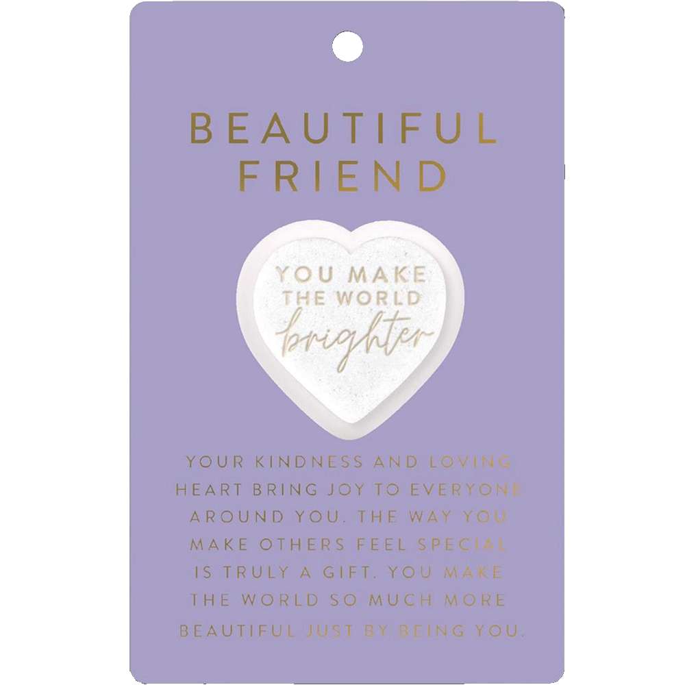 You Make the World Brighter Heart Stone