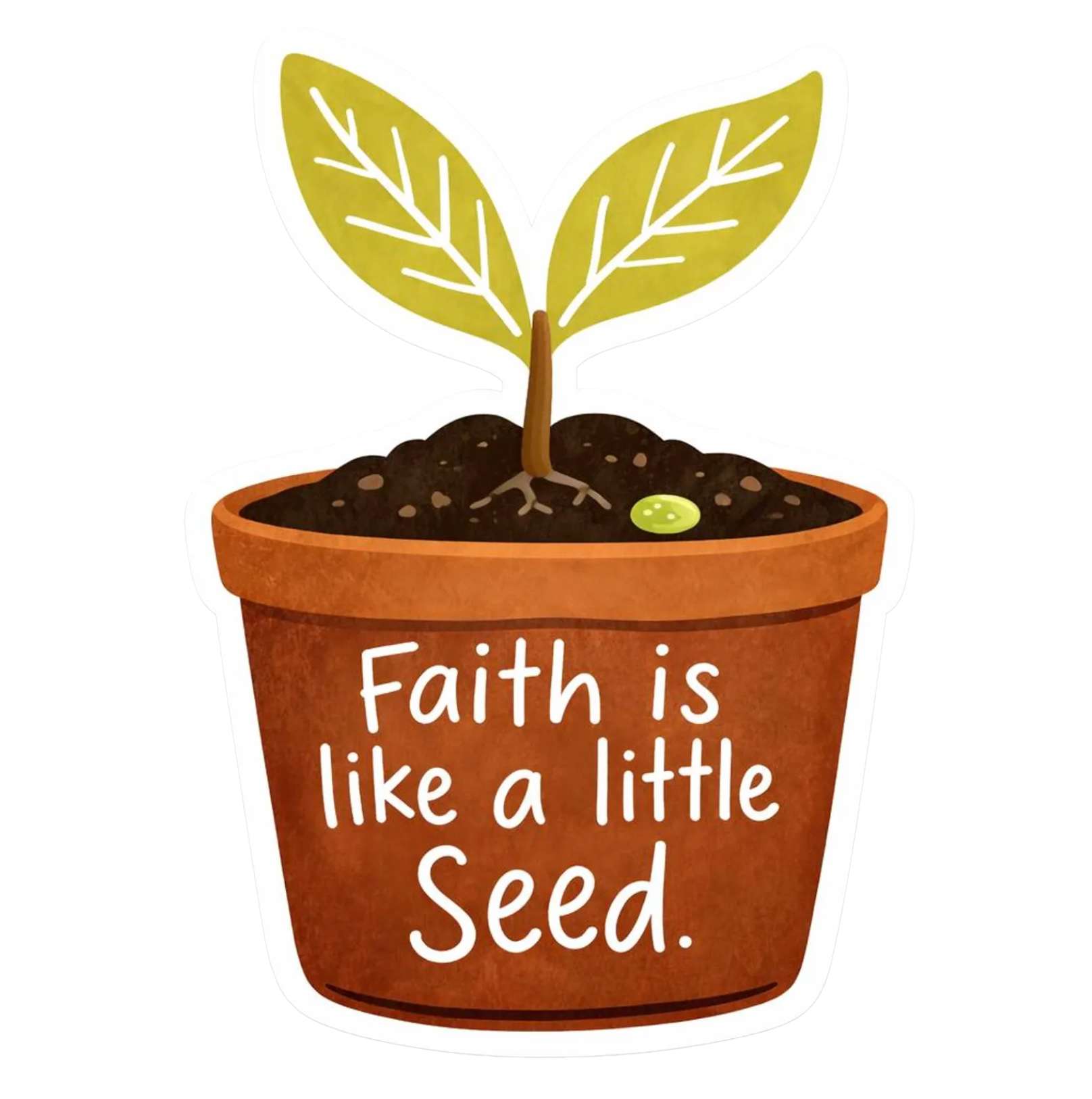 Faith is Like a Little Seed Sticker