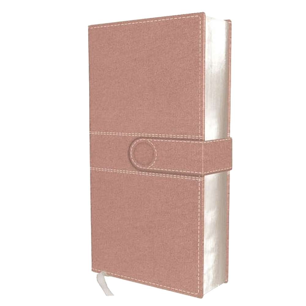 NIV Pocket Thinline Leather Bible Snap Close Pink, , large image number 4