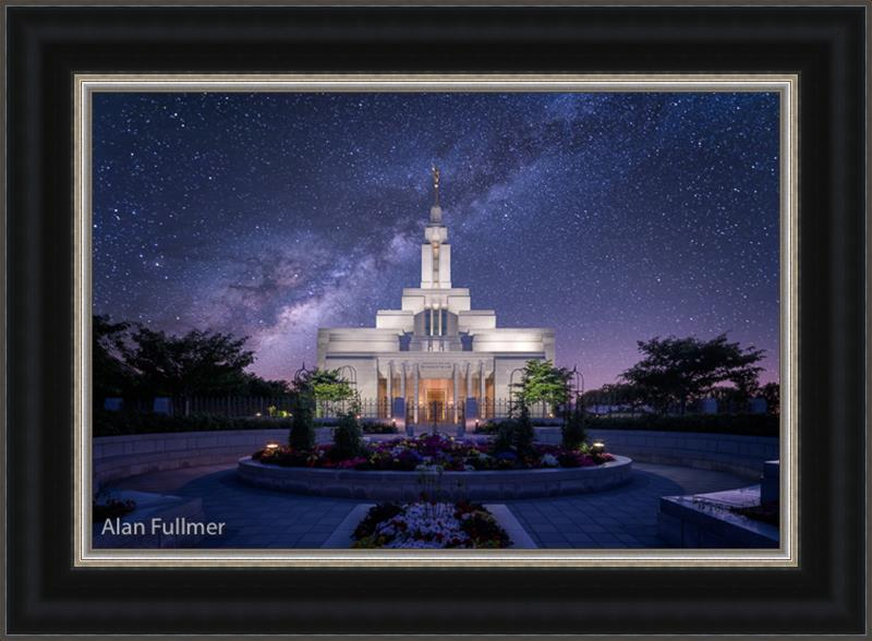 Celestial Temple Series: Draper Temple (25x34 Framed Art)