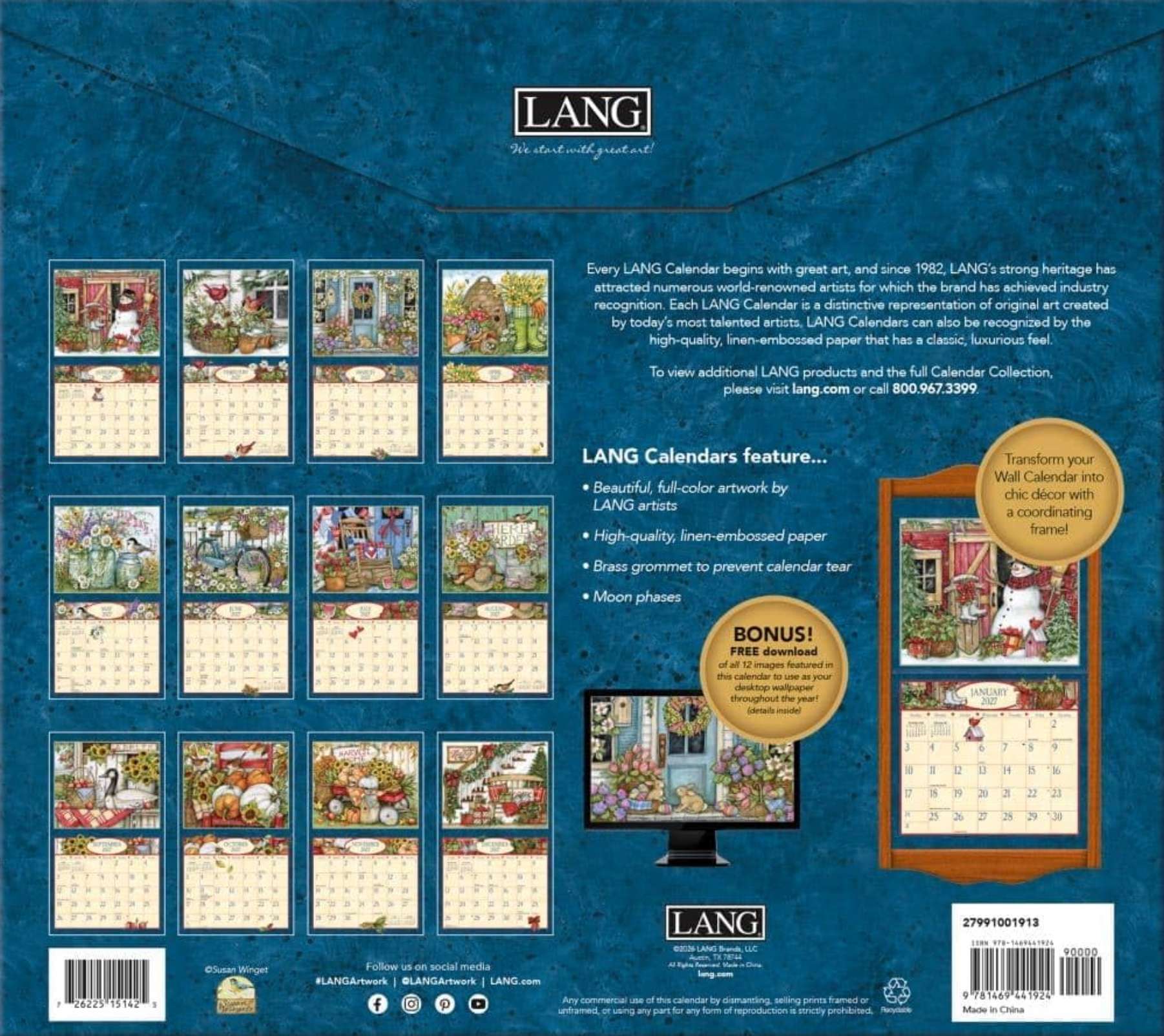 2027 Heart & Home Wall Calendar, , large image number 3