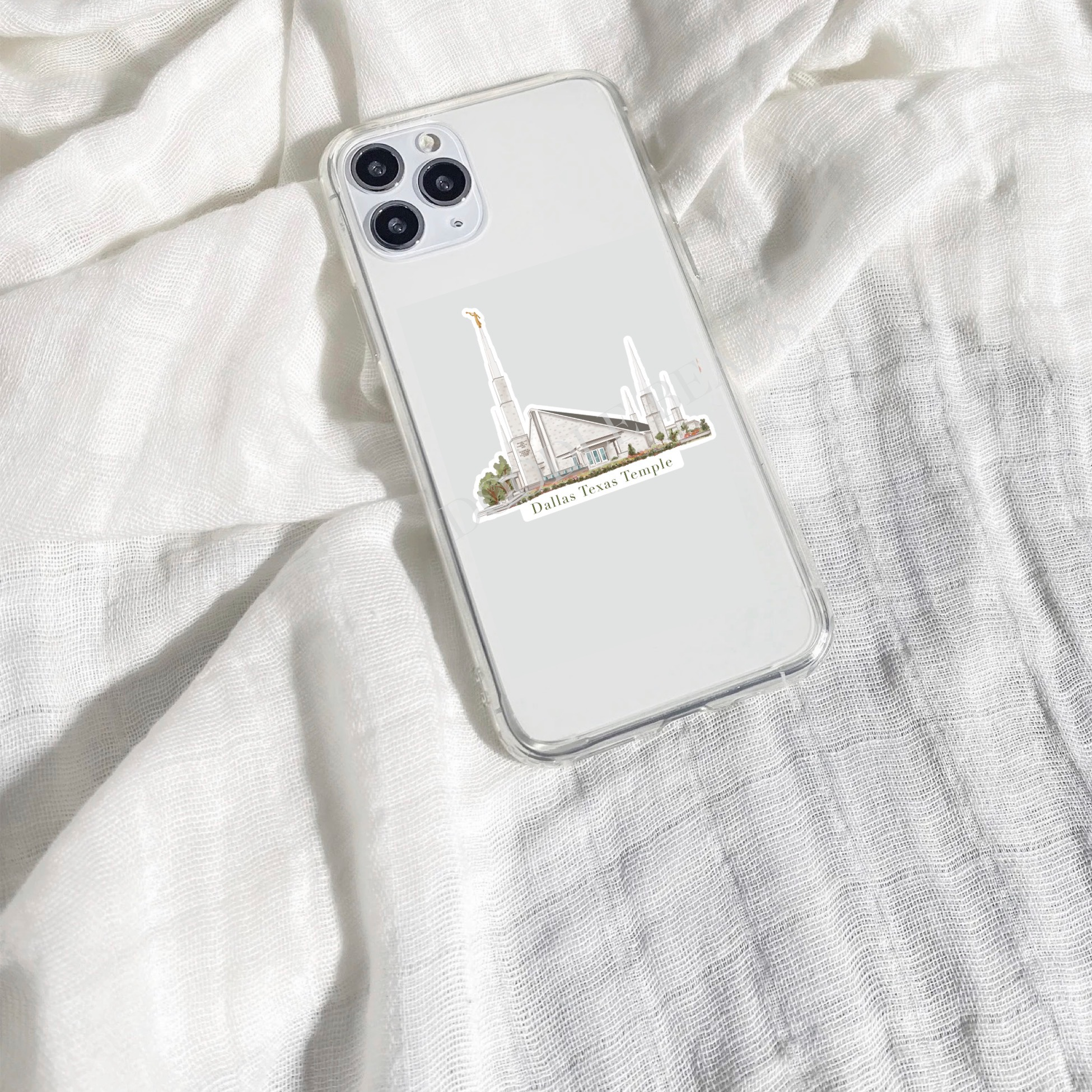 Dallas Texas Temple Sticker, , large image number 2