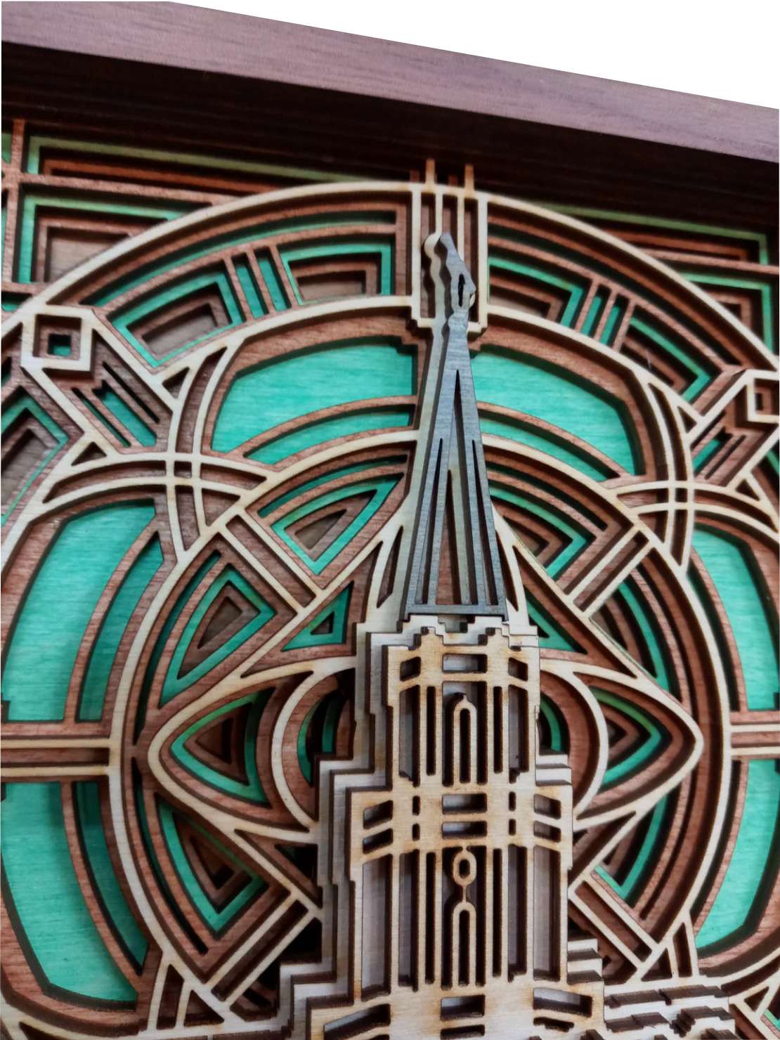 Houston Texas Temple Layered Wood Plaque, , large image number 2